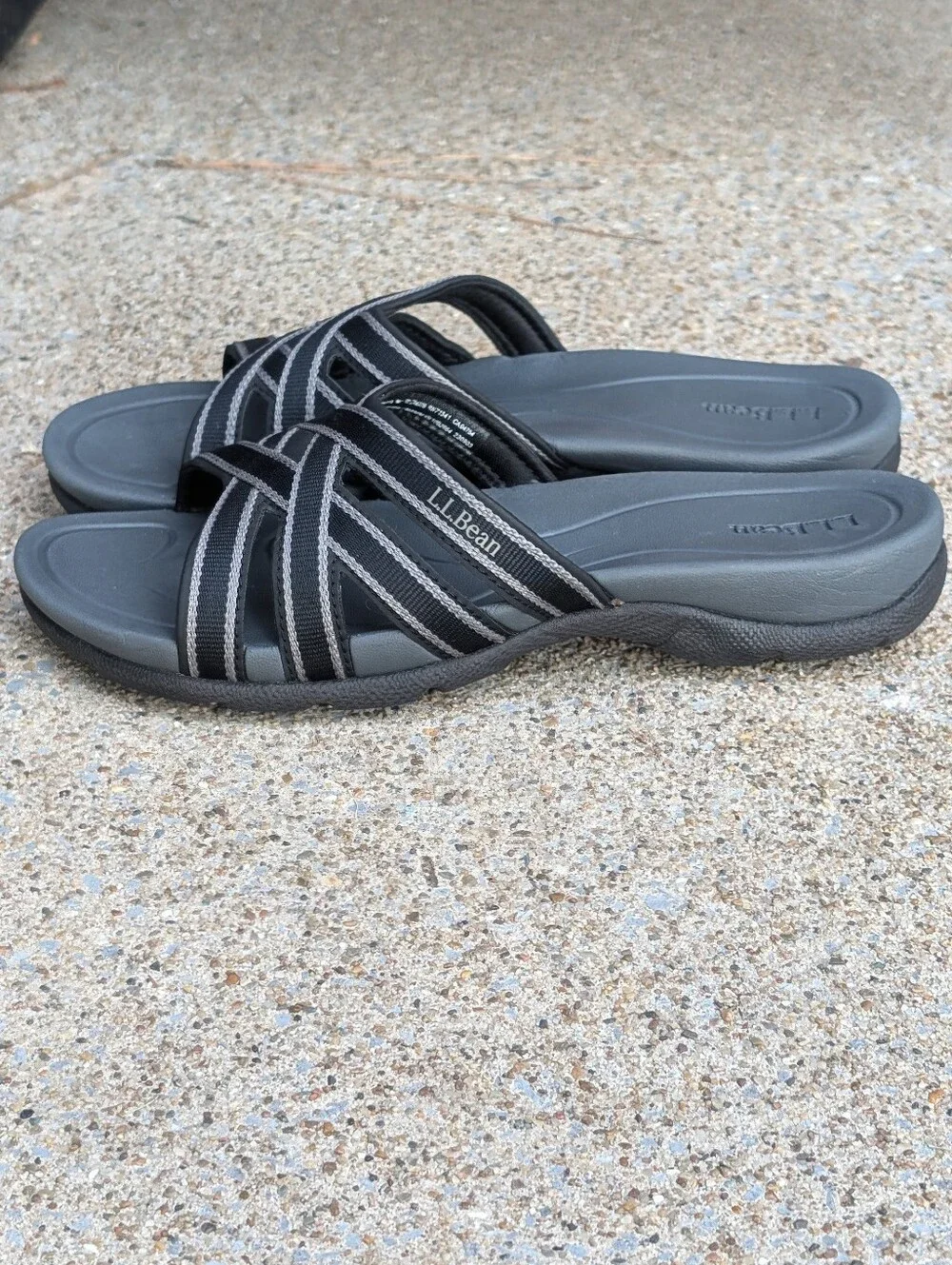 L.L. Bean Womens Boothbay Slides Size 8